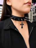 Choker Cruz black/silver