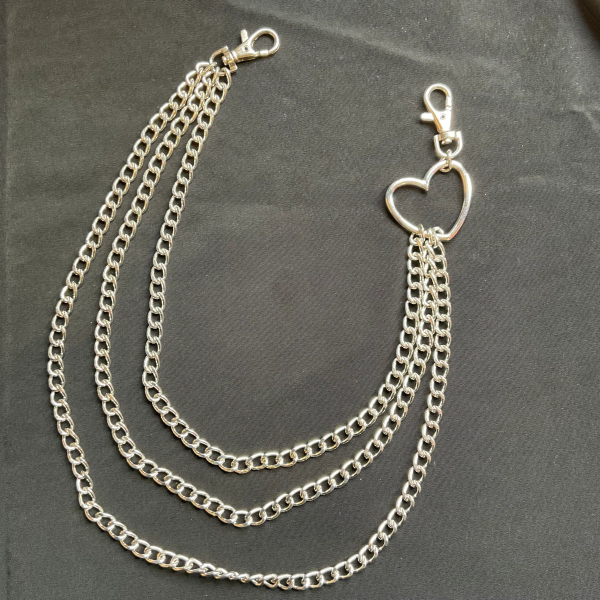 Cadena pantalón corazón