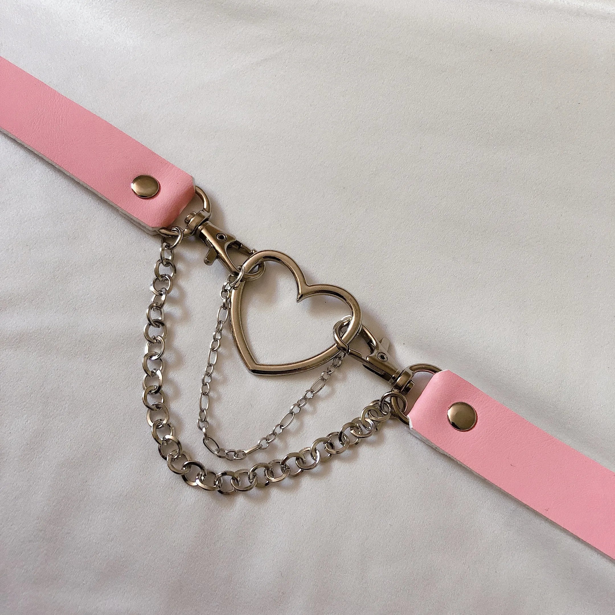 Choker Heart Pink
