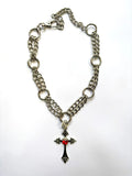 Collar Argollas Cruz