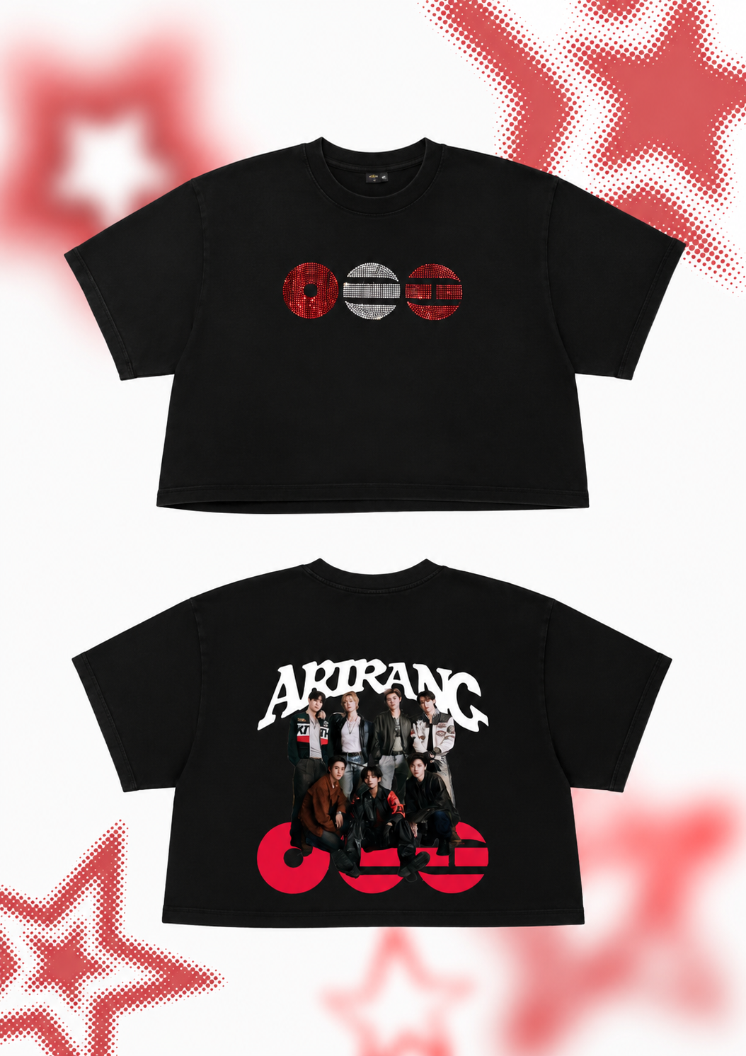Arirang bts hotfix/estampado doble